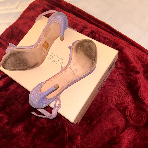 Alexandre Birman Clarita Bow Metallic heel sandal